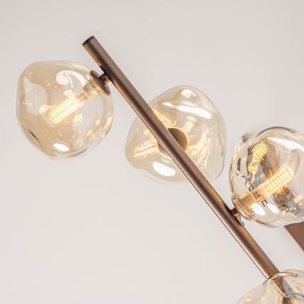 BRILAGI - Lampadario su cavo VULCANO 7xG9/8W/230V bronzo/beige fumé