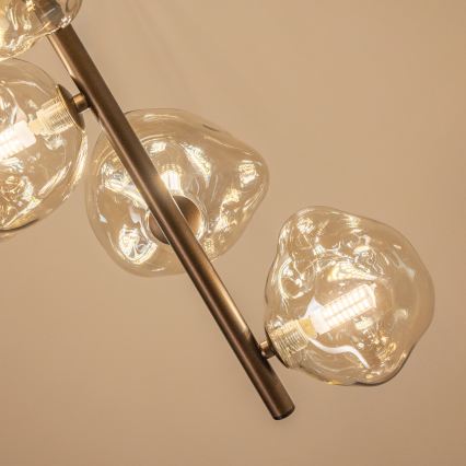 BRILAGI - Lampadario su cavo VULCANO 7xG9/8W/230V bronzo/beige fumé