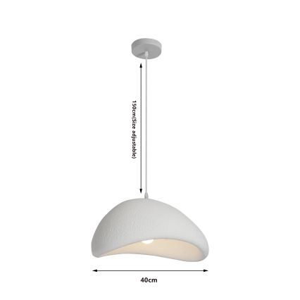 BRILAGI - Lampadario su cavo WABI SABI 1xE27/60W/230V Ø 40 cm bianco