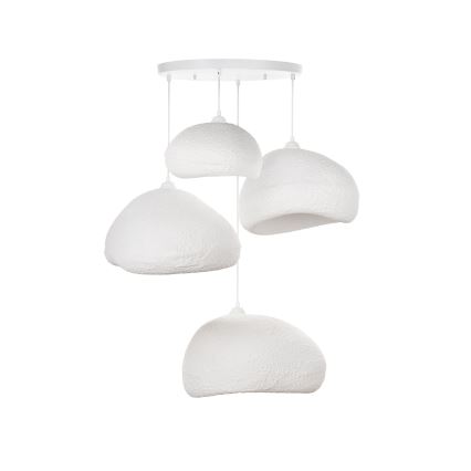 Brilagi - Lampadario su cavo WABI SABI 4xE27/40W/230V Ø 95 cm bianco