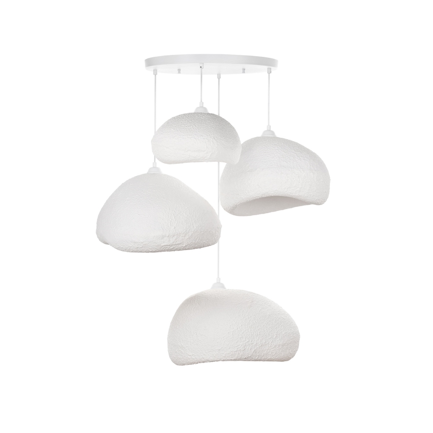Brilagi - Lampadario su cavo WABI SABI 4xE27/40W/230V Ø 95 cm bianco
