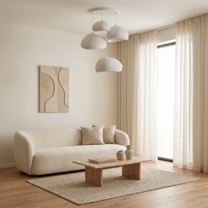 Brilagi - Lampadario su cavo WABI SABI 4xE27/40W/230V Ø 95 cm bianco