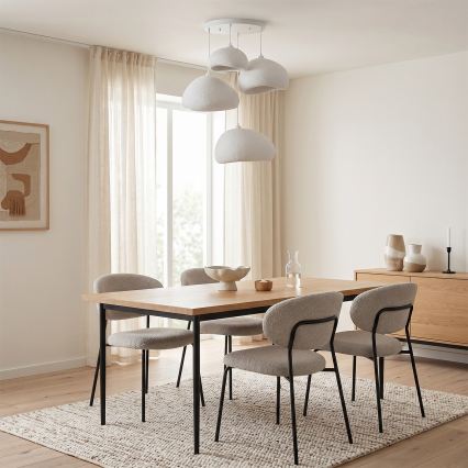 Brilagi - Lampadario su cavo WABI SABI 4xE27/40W/230V Ø 95 cm bianco
