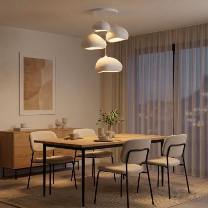 Brilagi - Lampadario su cavo WABI SABI 4xE27/40W/230V Ø 95 cm bianco