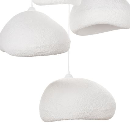 Brilagi - Lampadario su cavo WABI SABI 4xE27/40W/230V Ø 95 cm bianco