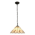 Brilagi - Lampadario Tiffany in vetro colorato con catena FOLIA 1xE27/60W/230V Ø 40 cm
