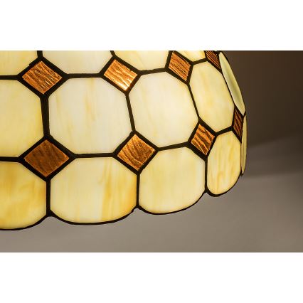 Brilagi - lampadario Tiffany in vetro colorato sospeso a catena DORAN 2xE27/60W/230V