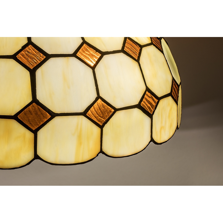 Brilagi - lampadario Tiffany in vetro colorato sospeso a catena DORAN 2xE27/60W/230V