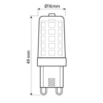 Brilagi - Lampadina LED G9/4W/230V 3000K