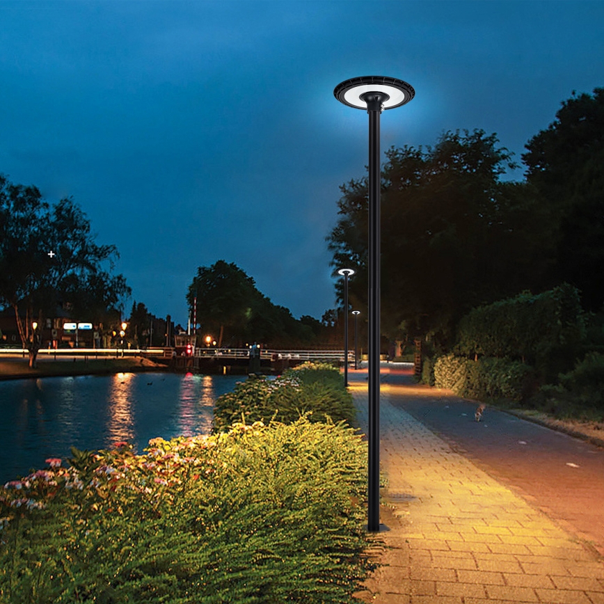 Brilagi - lampione stradale a LED con palo 4 m URBANSPARK LED/120W/230V nero IP65