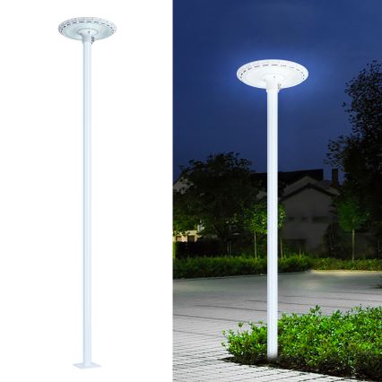 Brilagi - Lampione stradale a LED con palo da 3 m URBANSPARK LED/120W/230V bianco IP65