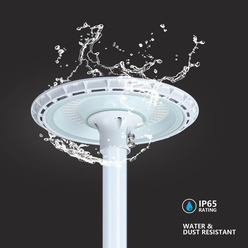 Brilagi - Lampione stradale a LED con palo da 3 m URBANSPARK LED/120W/230V bianco IP65