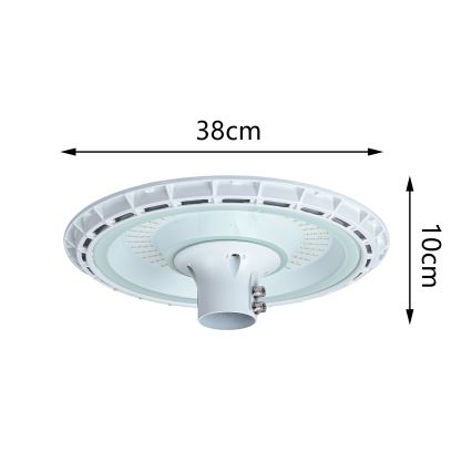 Brilagi - Lampione stradale a LED con palo da 3 m URBANSPARK LED/120W/230V bianco IP65