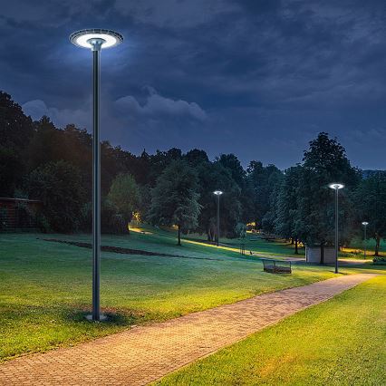 Brilagi - Lampione stradale LED con palo da 4 m URBANSPARK LED/120W/230V antracite IP65