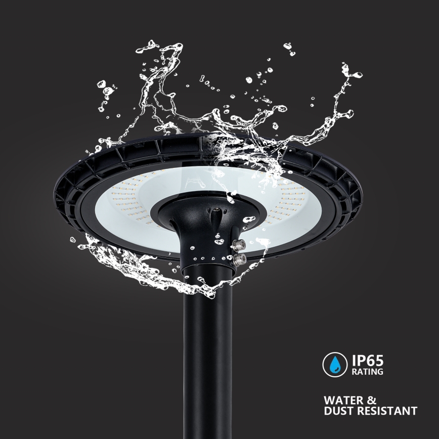 Brilagi - Lampione stradale LED con palo da 3 m URBANSPARK LED/120W/230V nero IP65
