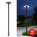 Brilagi - Lampione stradale LED da esterno con palo da 3 m URBANSPARK LED/120W/230V nero IP65
