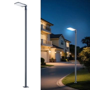 Brilagi - Lampione stradale LED da esterno con palo e snodo da 3 m URBANLIGHT LED/200W/230V antracite IP65