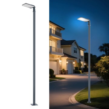 Brilagi - Lampione stradale LED da esterno con palo e snodo da 4 m URBANLIGHT LED/100W/230V antracite IP65