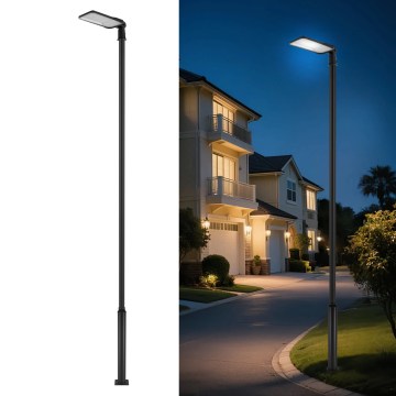 Brilagi - Lampione stradale LED da esterno con palo snodato da 5 m URBANLIGHT LED/200W/230V nero IP65