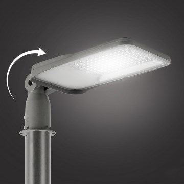 Brilagi - Lampione stradale LED da esterno con snodo URBANLIGHT LED/100W/230V grigio IP65