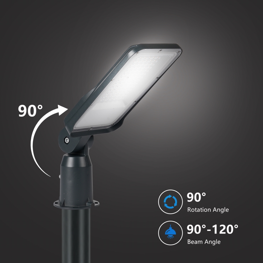 Brilagi - Lampione stradale LED da esterno con snodo URBANLIGHT LED/50W/230V antracite IP65