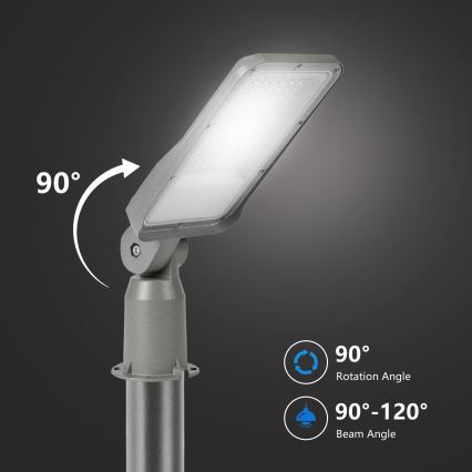 Brilagi - Lampione stradale LED URBANLIGHT LED/50W/230V grigio IP65