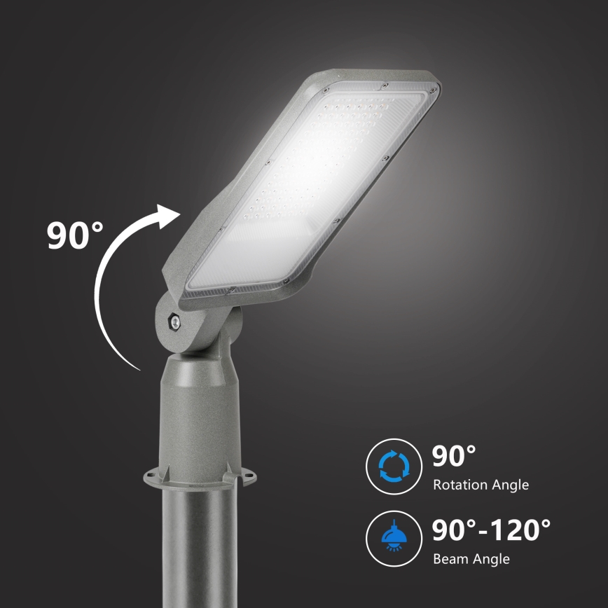 Brilagi - Lampione stradale LED URBANLIGHT LED/50W/230V grigio IP65