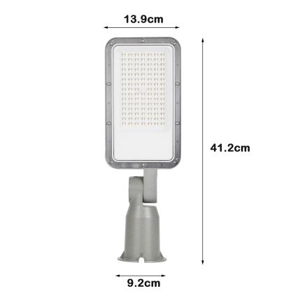 Brilagi - Lampione stradale LED URBANLIGHT LED/50W/230V grigio IP65