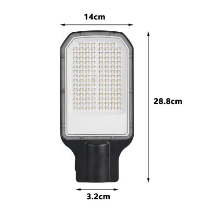 Brilagi - Lampione stradale LED URBANLIGHT LED/50W/230V nero IP65