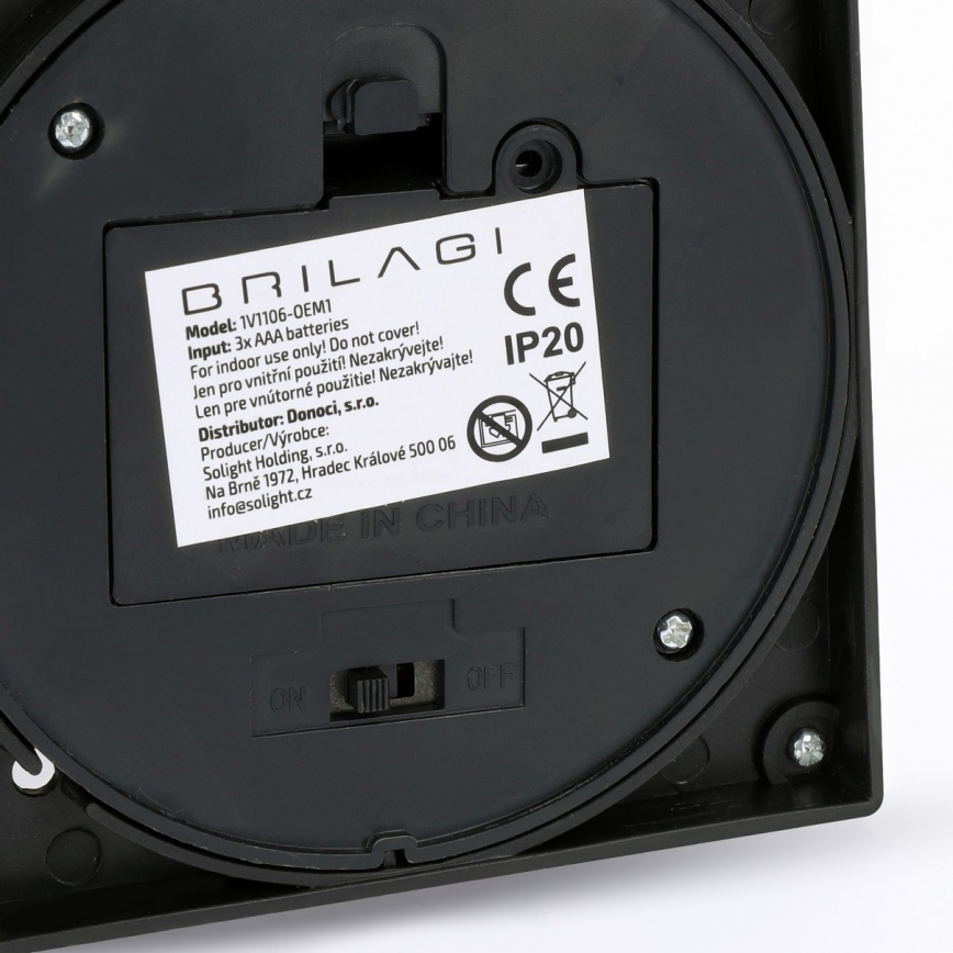 Brilagi - Lanterna decorativa natalizia LED, alimentata da 3x AAA