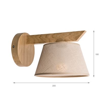 Brilagi - LED  Applique ANTHONY 1xE14/40W/230V quercia/beige