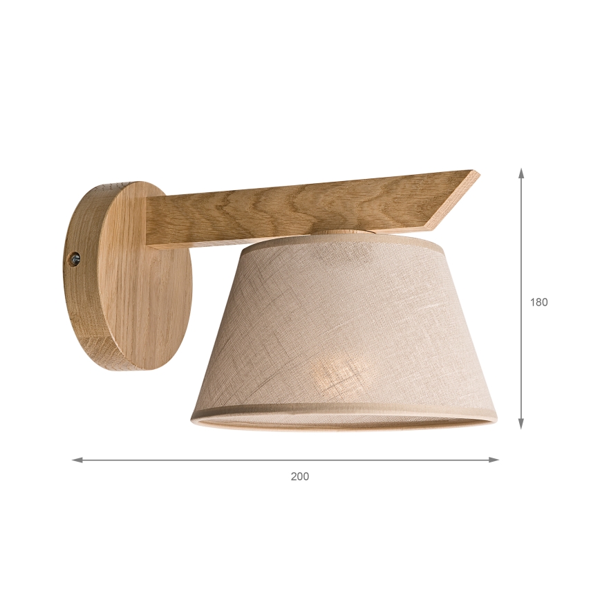 Brilagi - LED  Applique ANTHONY 1xE14/40W/230V quercia/beige