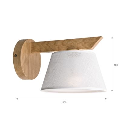 Brilagi - LED  Applique ANTHONY 1xE14/40W/230V quercia/bianco