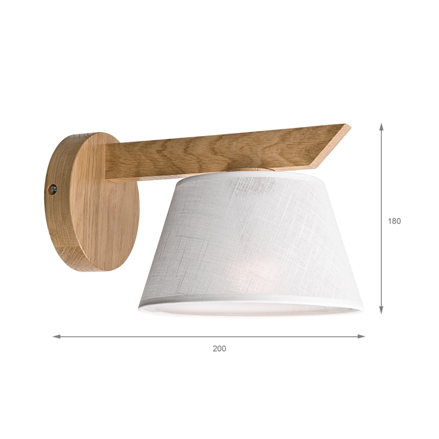 Brilagi - LED  Applique ANTHONY 1xE14/40W/230V quercia/bianco