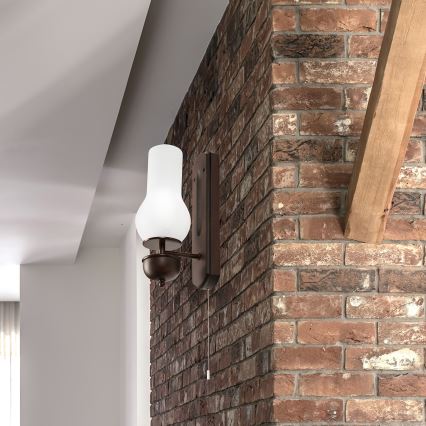 Brilagi - LED Applique COTTAGE 1xE14/40W/230V faggio/bianco