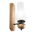 Brilagi - LED Applique COTTAGE 1xE14/40W/230V quercia/bianco
