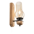 Brilagi - LED Applique COTTAGE 1xE14/40W/230V quercia/marrone