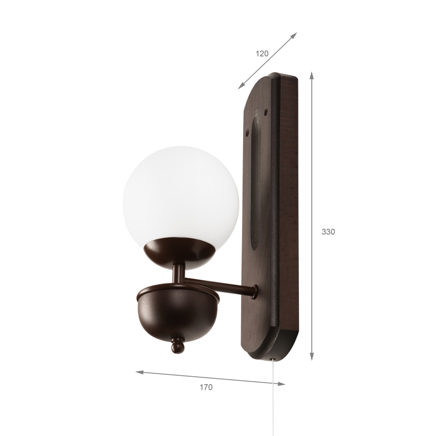 Brilagi - LED Applique COTTAGE 1xG9/40W/230V faggio/bianco