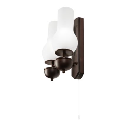 Brilagi - LED Applique COTTAGE 2xE14/40W/230V faggio/bianco