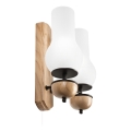 Brilagi - LED Applique COTTAGE 2xE14/40W/230V quercia/bianco