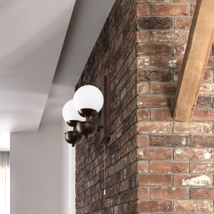 Brilagi - LED Applique COTTAGE 2xG9/40W/230V faggio/bianco