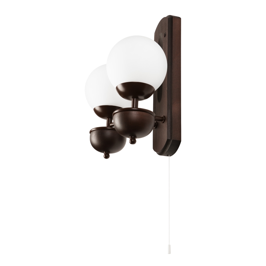 Brilagi - LED Applique COTTAGE 2xG9/40W/230V faggio/bianco