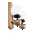 Brilagi - LED Applique COTTAGE 2xG9/40W/230V quercia/bianco