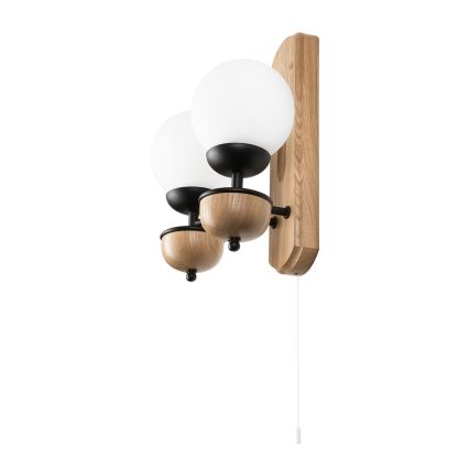 Brilagi - LED Applique COTTAGE 2xG9/40W/230V quercia/bianco