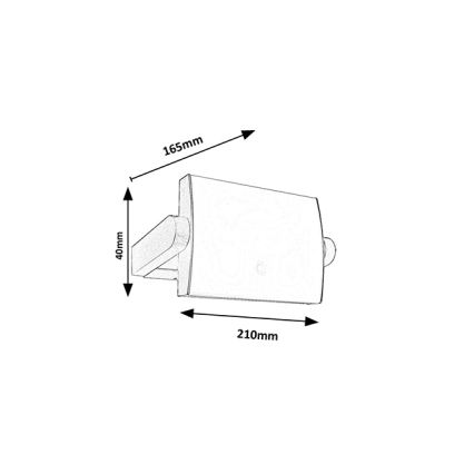 Brilagi - Lampada da parete LED per esterni con sensore ANKLE LED/18W/230V 3000K IP65 antracite