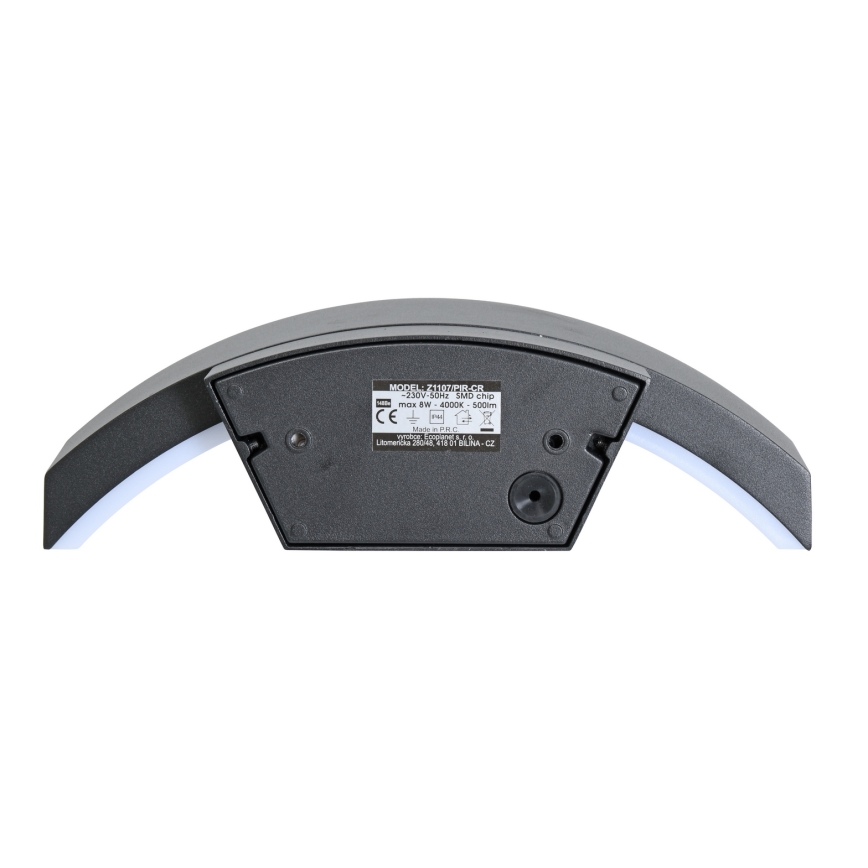 Brilagi - LED Applique da esterno con sensore ARCELO LED/8W/230V IP54