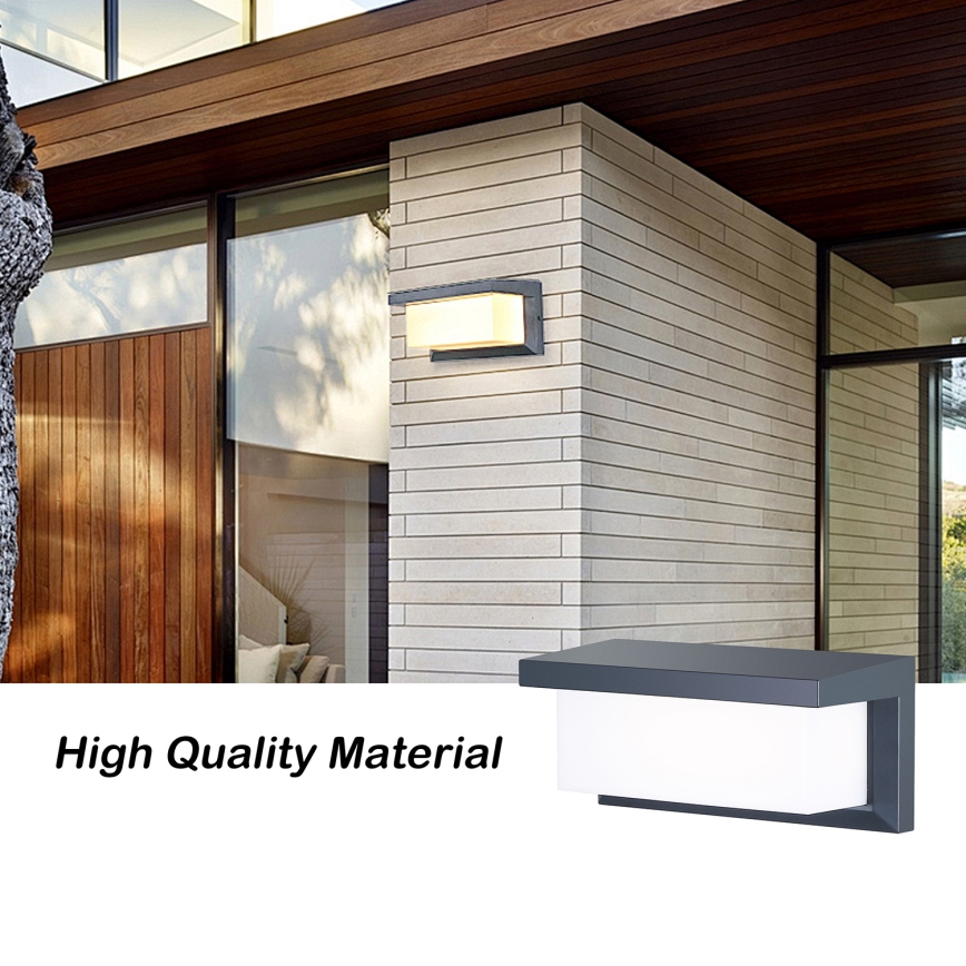 Brilagi - LED Applique da esterno con sensore BRICKY LED/12W/230V antracite IP54