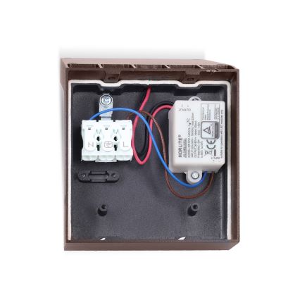 Brilagi - Applique da esterno a LED con sensore RIANO LED/8W/230V marrone IP65