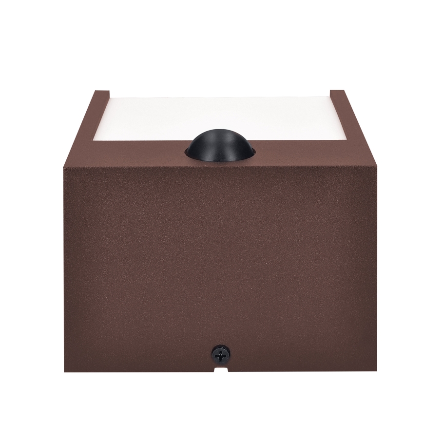 Brilagi - Applique LED da esterno con sensore TERNI LED/12W/230V marrone IP44