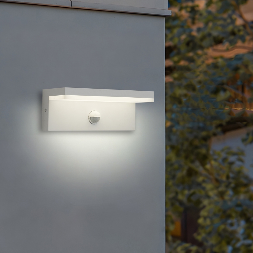 Brilagi - Lampada da parete per esterni LED con sensore TESSI LED/10W/230V bianca IP54